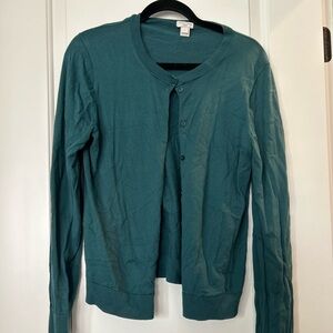 J. Crew Factory Blue Cardigan Sweater